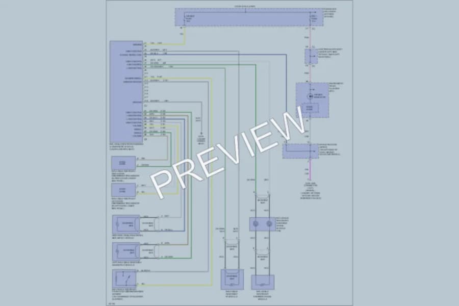 2001 Chevrolet K1500 Supplemental Restraints wiring diagram preview with protected circuit layout