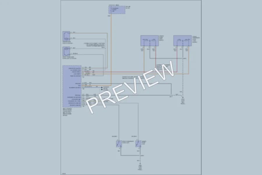 2001 Chevrolet Camaro Power Door Locks wiring diagram preview