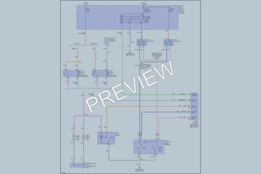 2001 Chevrolet Cavalier Headlights wiring diagram preview