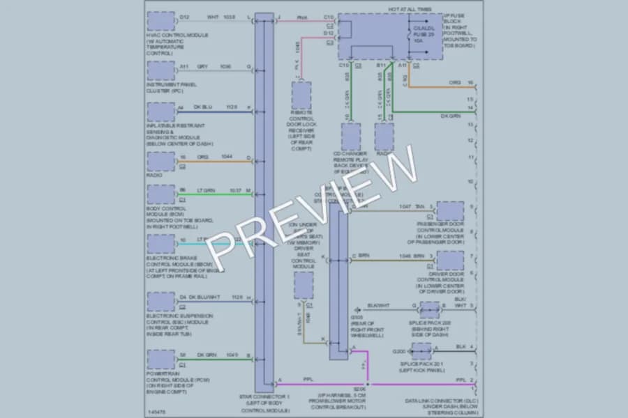 2001 Chevrolet Corvette Computer Data Lines wiring diagram preview