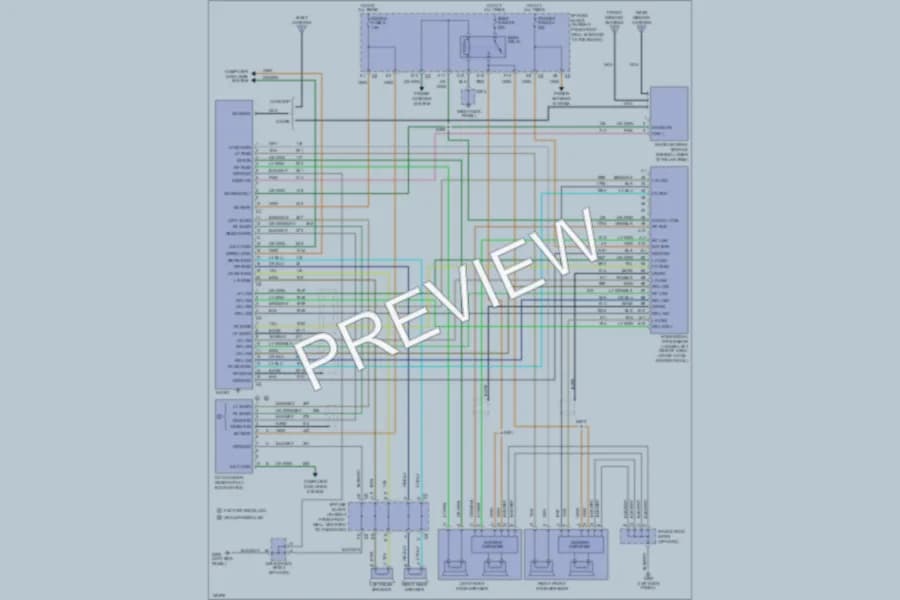 2001 Chevrolet Corvette Radio wiring diagram preview