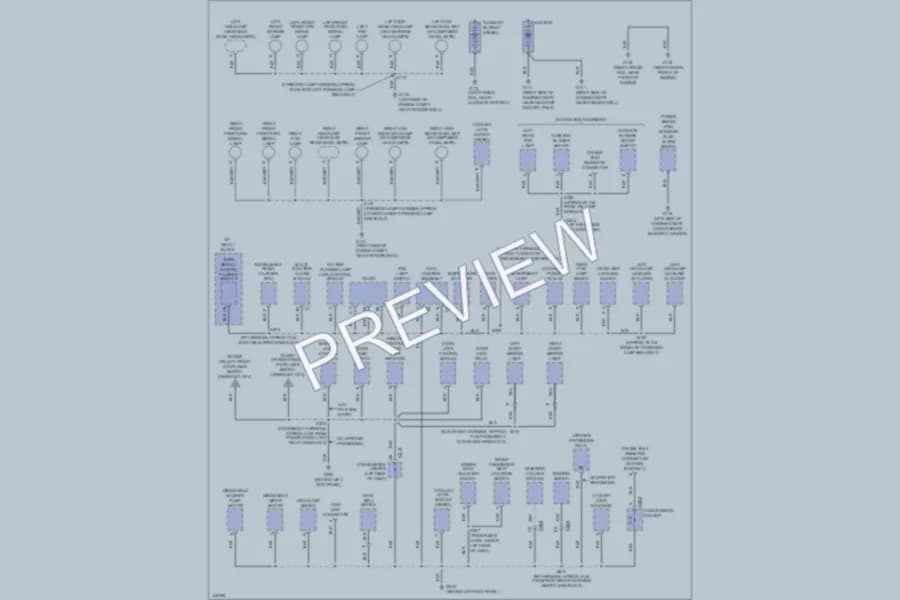 2001 Chevrolet G2500 Ground Distribution wiring diagram preview with protected circuit layout