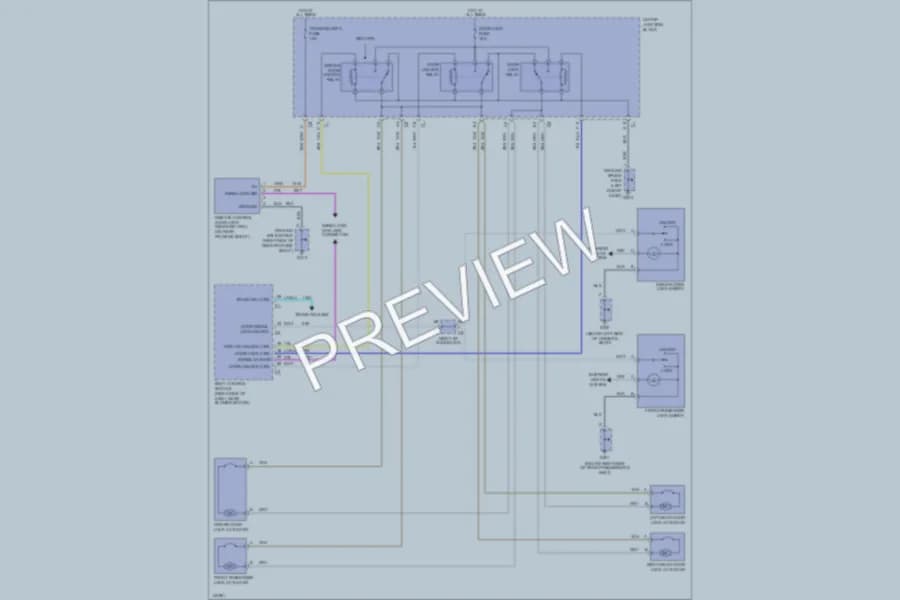 2001 Chevrolet Malibu Power Door Locks wiring diagram preview