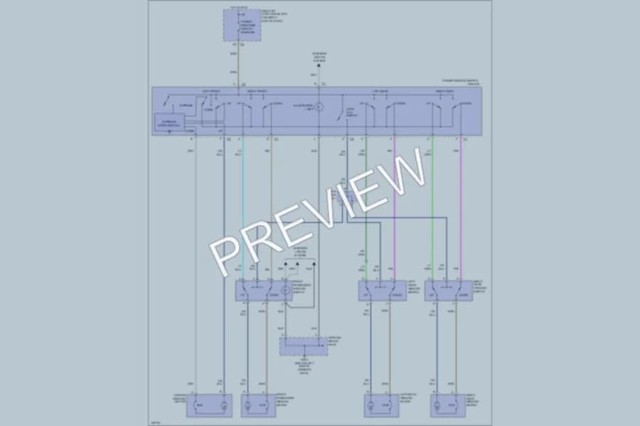 2001 Chevrolet Malibu Power Windows wiring diagram preview