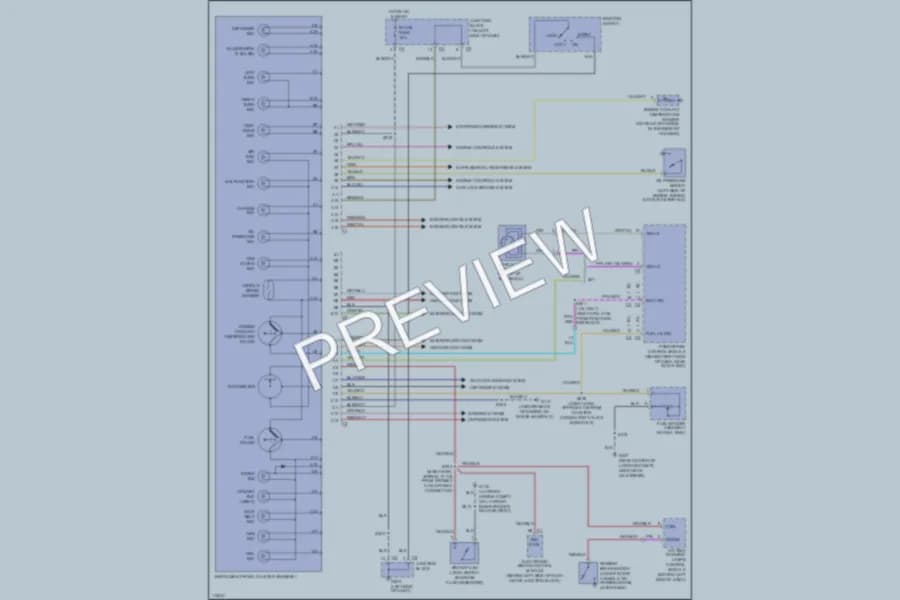 2001 Chevrolet Metro Instrument Cluster wiring diagram preview