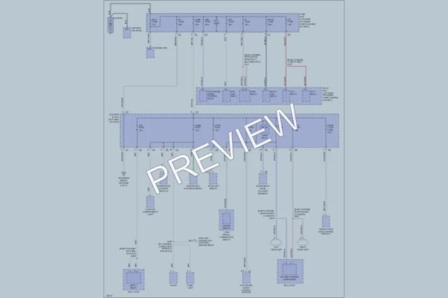 2001 Chevrolet Metro Power Distribution wiring diagram preview