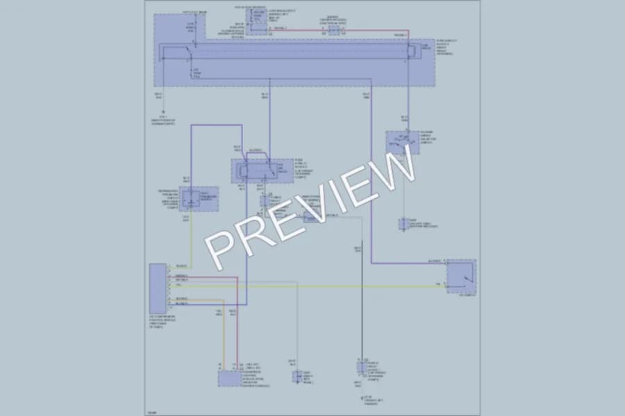 2001 Chevrolet Prizm Air Conditioning wiring diagram preview