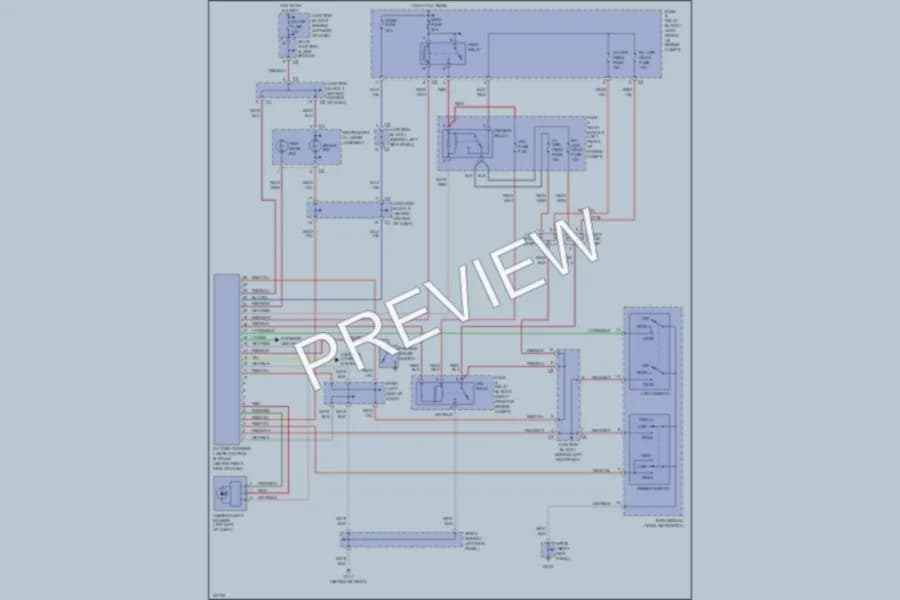 2001 Chevrolet Prizm Headlights wiring diagram preview