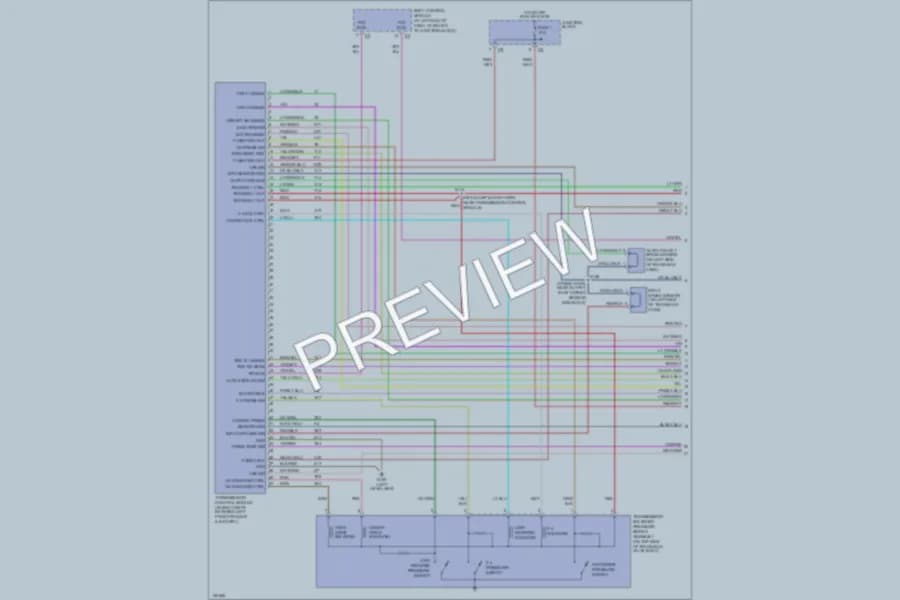 2001 Chrysler Concorde Transmission wiring diagram preview