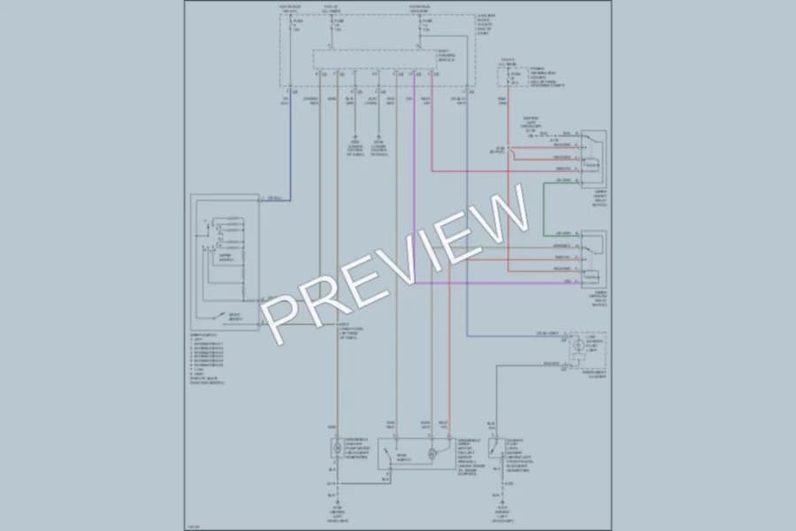 2001 Chrysler Concorde Wiper Washer wiring diagram preview