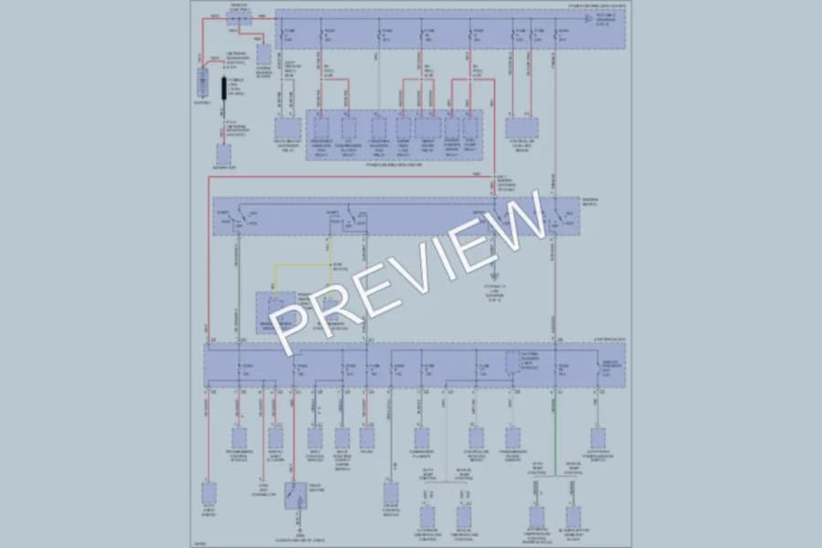 2001 Chrysler LHS Power Distribution wiring diagram preview