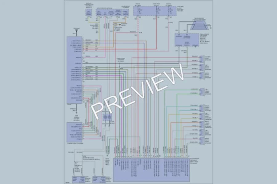 2001 Chrysler LHS Radio wiring diagram preview