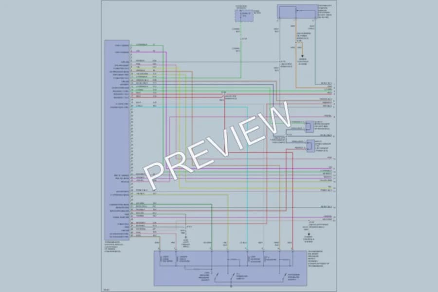 2001 Chrysler PTCruiser Transmission wiring diagram preview
