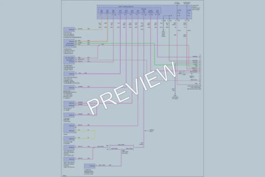2001 Chrysler Sedan Computer Data Lines wiring diagram preview with protected circuit layout