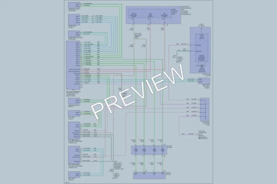 2001 Chrysler TownCountry Supplemental Restraints wiring diagram preview