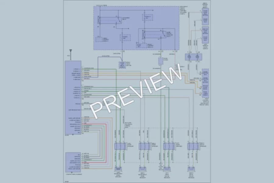 2001 Chrysler Voyager Radio wiring diagram preview