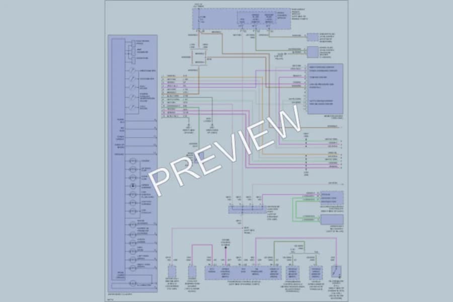 2001 Dodge Caravan Instrument Cluster wiring diagram preview