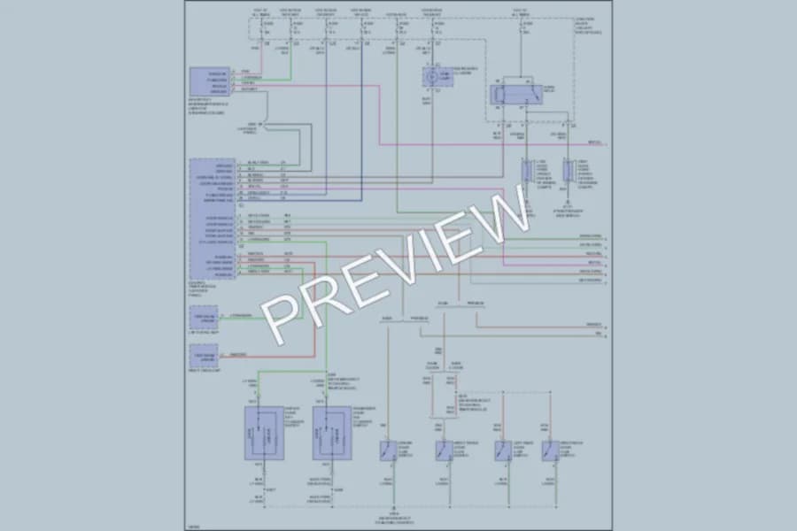2001 Dodge Dakota Anti Theft wiring diagram preview