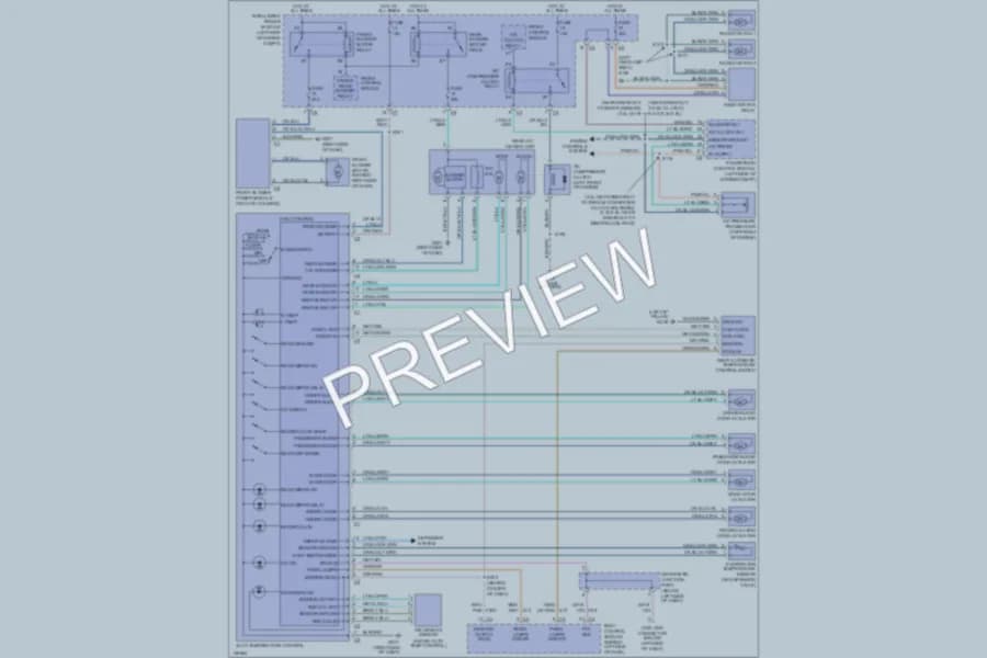2001 Dodge GrandCaravan Air Conditioning wiring diagram preview