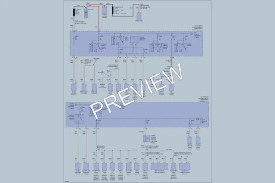 2001 Dodge GrandCaravan Power Distribution wiring diagram preview