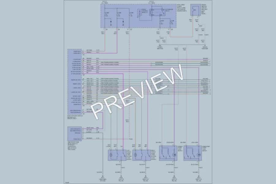 2001 Dodge GrandCaravan Power Door Locks wiring diagram preview