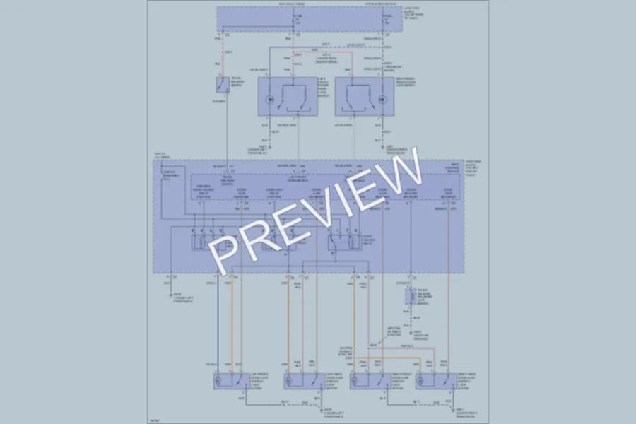 2001 Dodge Intrepid Power Door Locks wiring diagram preview