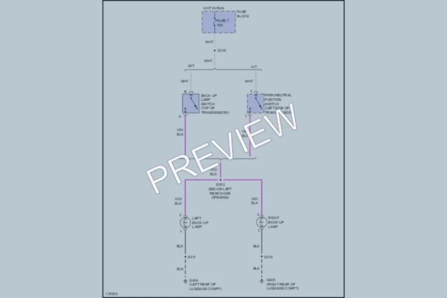2001 Dodge Neon Exterior Lights wiring diagram preview