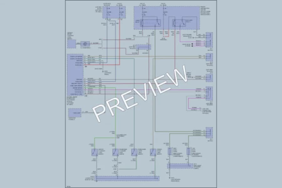 2001 Dodge R2500 Anti Theft wiring diagram preview with protected circuit layout
