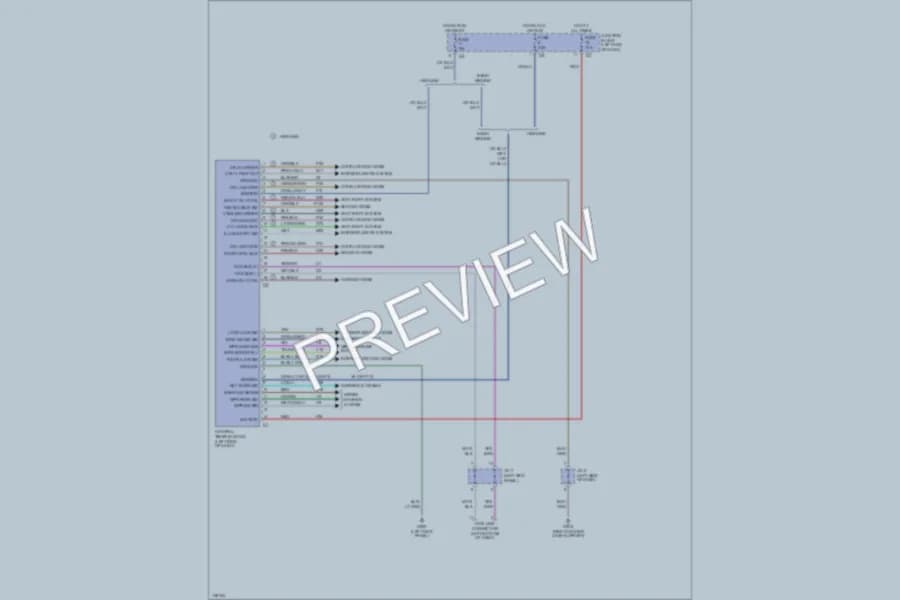 2001 Dodge R2500 Body Control Modules wiring diagram preview with protected circuit layout