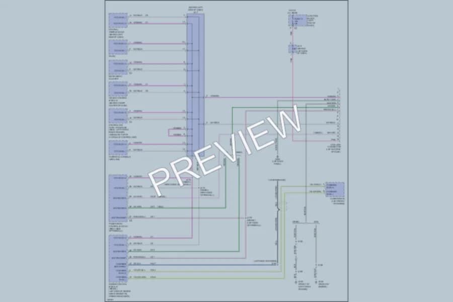 2001 Dodge R2500 Computer Data Lines wiring diagram preview with protected circuit layout