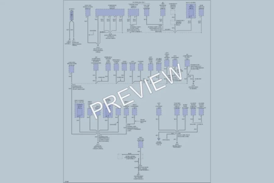 2001 Ford CrownVictoria Ground Distribution wiring diagram preview