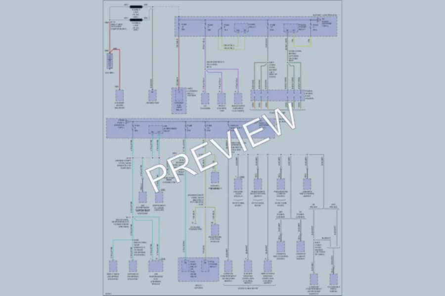 2001 Ford CrownVictoria Power Distribution wiring diagram preview