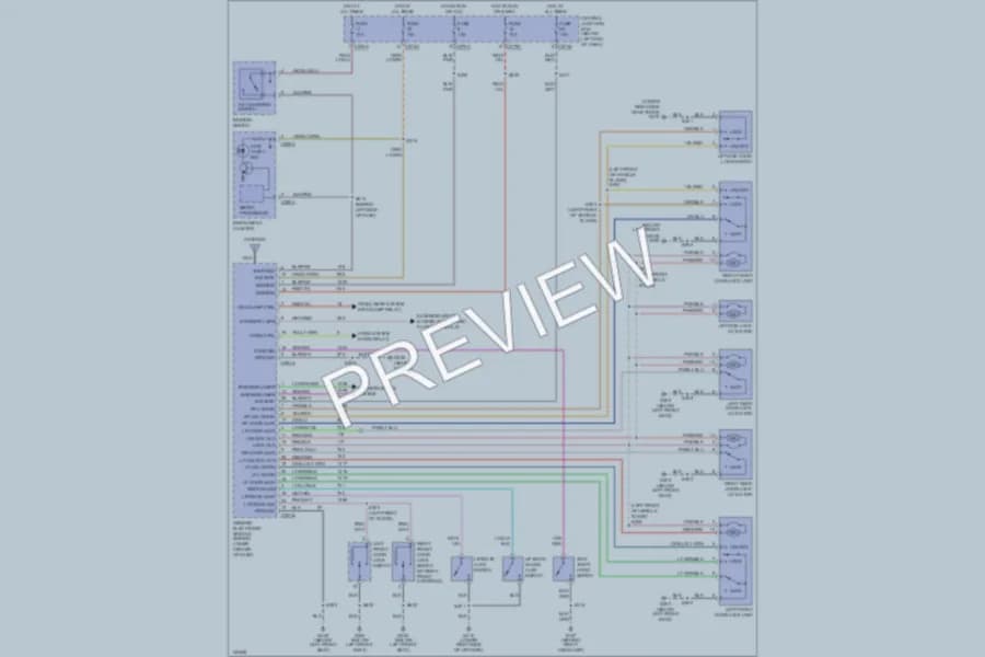 2001 Ford Escape Anti Theft wiring diagram preview