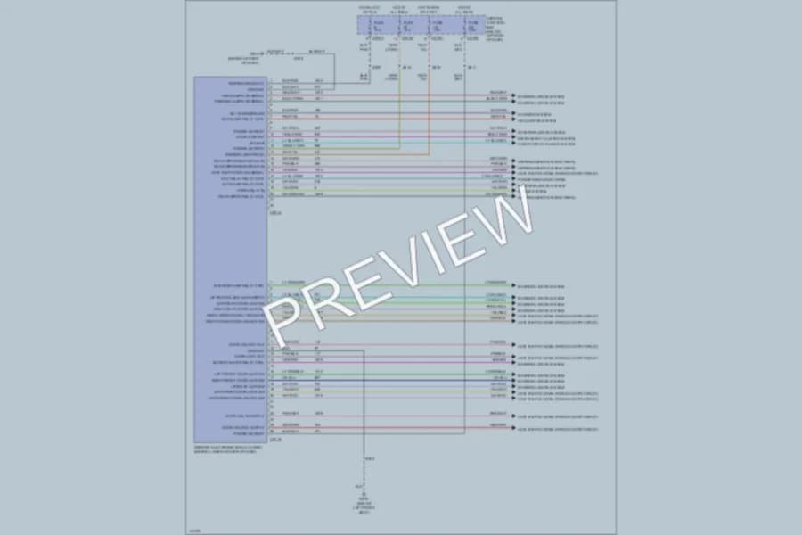 2001 Ford Escape Body Computer wiring diagram preview