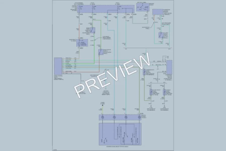2001 Ford Escape Cruise Control wiring diagram preview