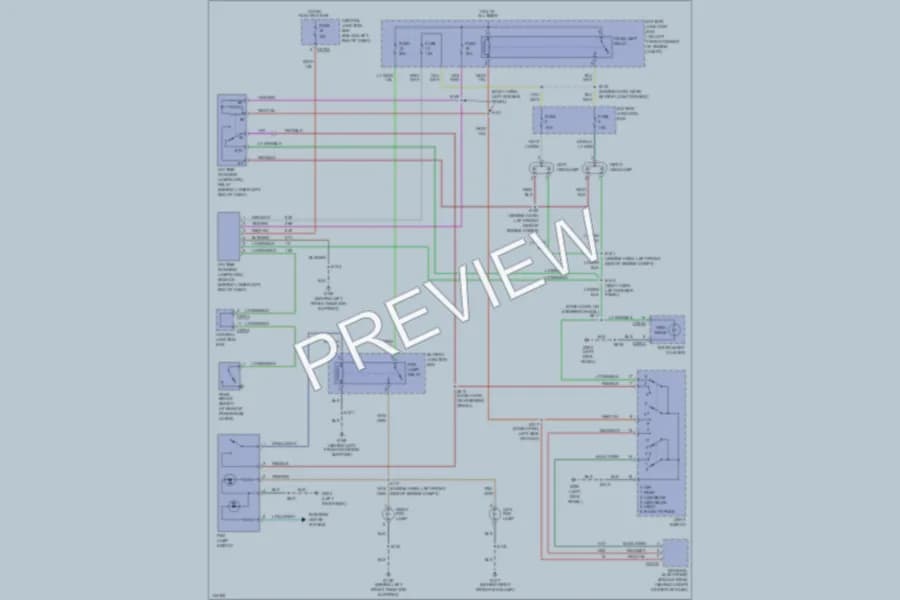 2001 Ford Escape Headlights wiring diagram preview
