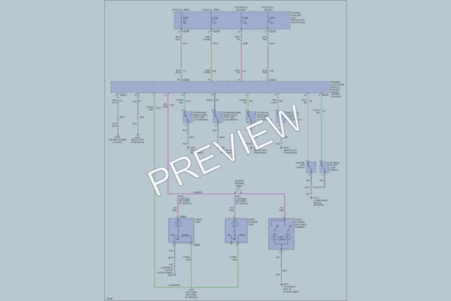 2001 Ford Escape Interior Lights wiring diagram preview