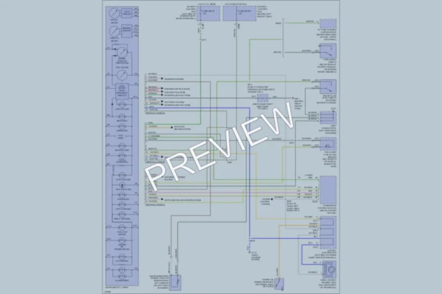 2001 Ford EscortZX2 Instrument Cluster wiring diagram preview