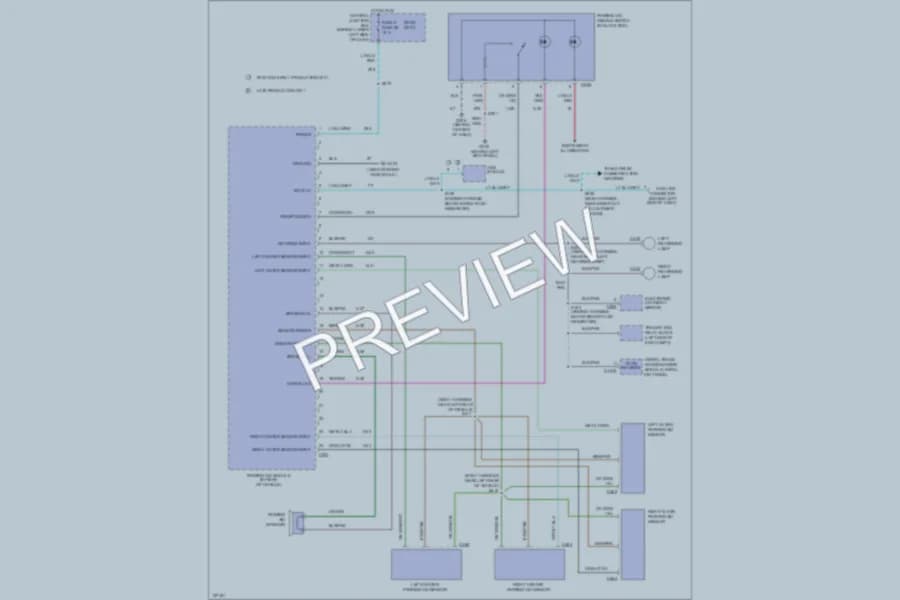 2001 Ford Excursion Navigation wiring diagram preview