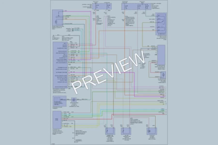 2001 Ford Expedition Air Conditioning wiring diagram preview