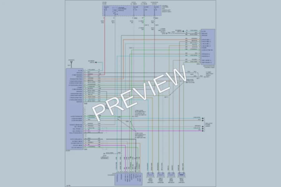 2001 Ford Expedition Radio wiring diagram preview
