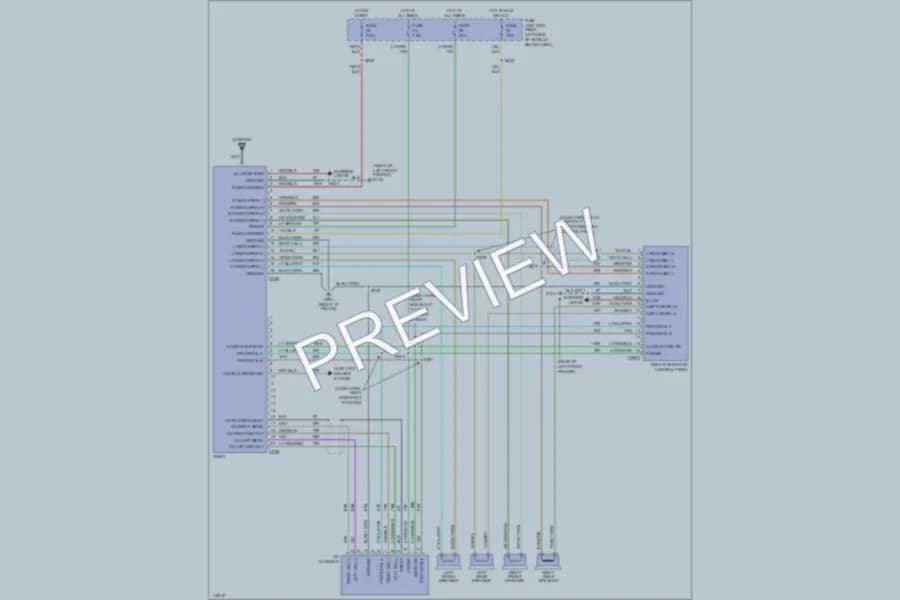 2001 Ford Explorer Radio wiring diagram preview