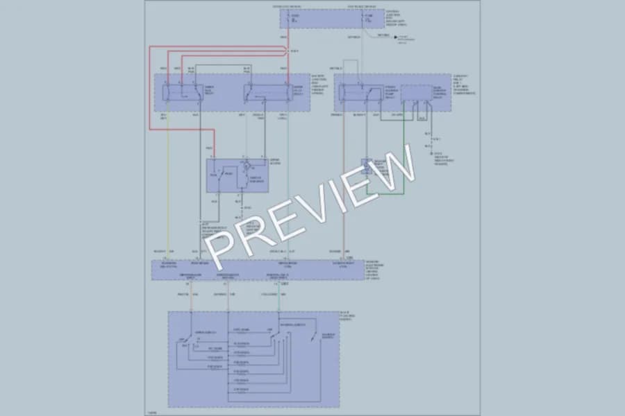 2001 Ford Explorer Wiper Washer wiring diagram preview