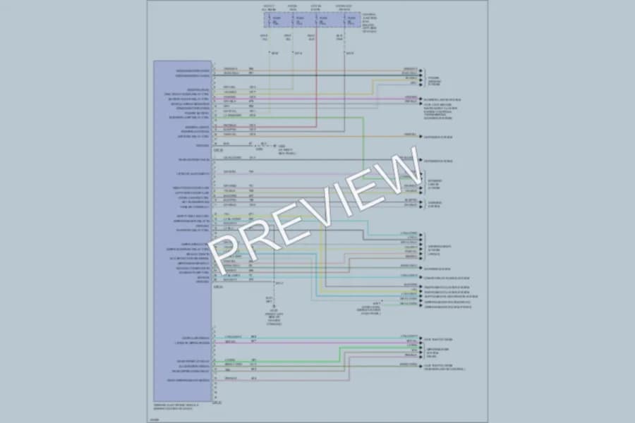 2001 Ford ExplorerSport Body Computer wiring diagram preview