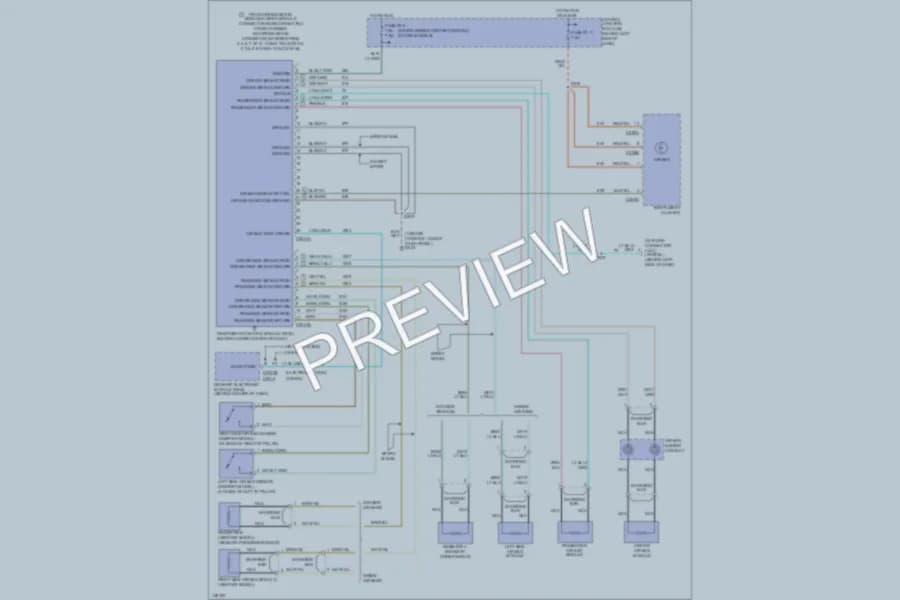 2001 Ford ExplorerSport Supplemental Restraints wiring diagram preview