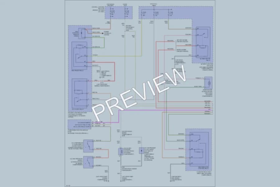 2001 Ford ExplorerSportTrac Air Conditioning wiring diagram preview