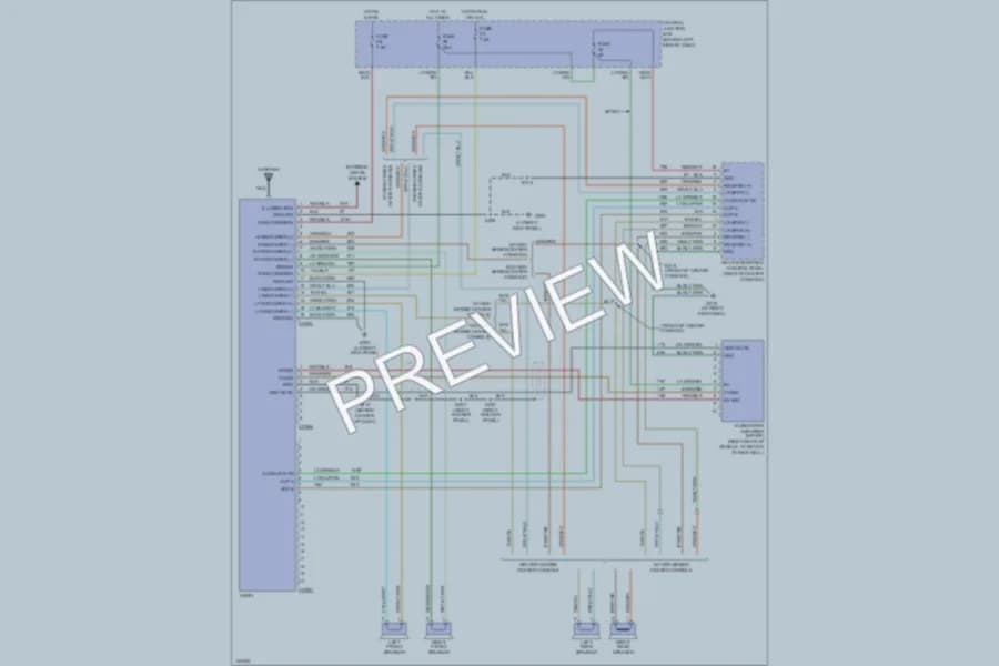 2001 Ford ExplorerSportTrac Radio wiring diagram preview