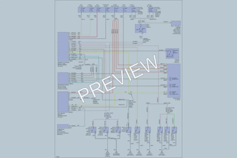 2001 Ford ExplorerSportTrac Warning Systems wiring diagram preview