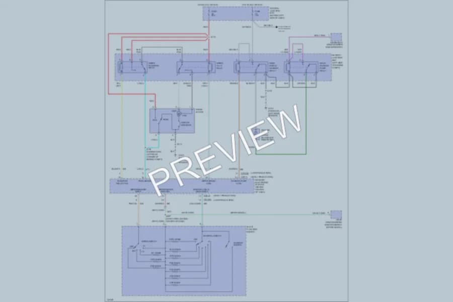 2001 Ford ExplorerSportTrac Wiper Washer wiring diagram preview