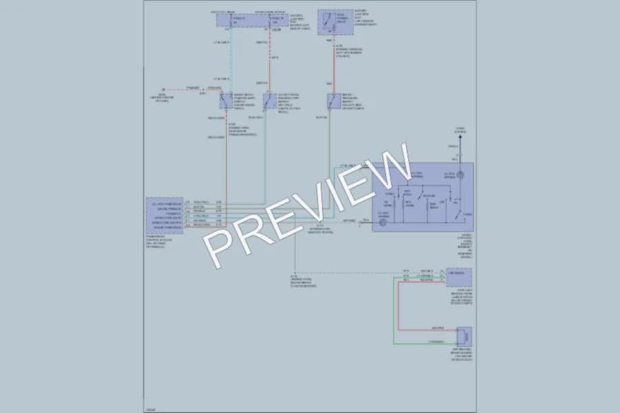 2001 Ford F450ChsCab Cruise Control wiring diagram preview